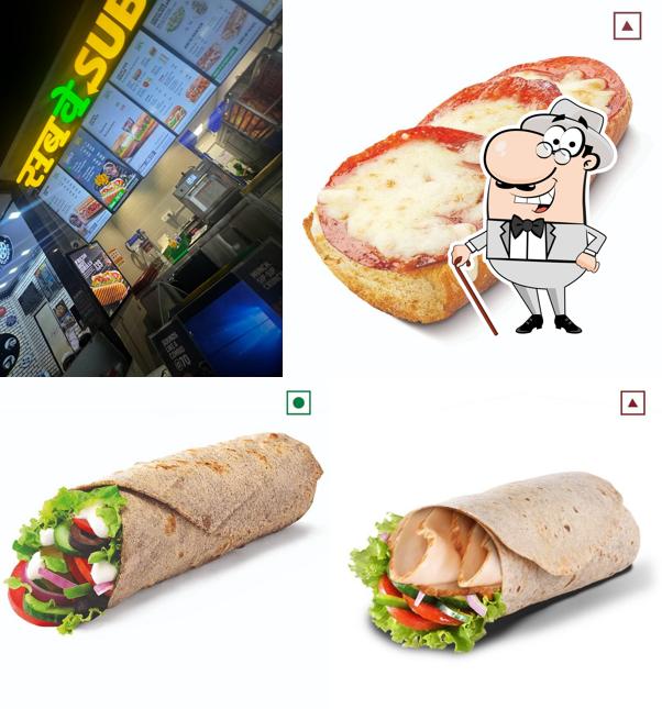 The exterior of Subway