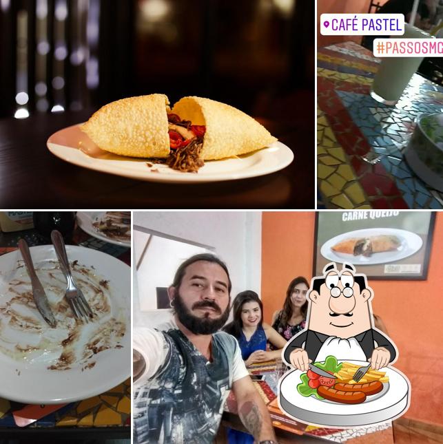 Comida em Café Pastel