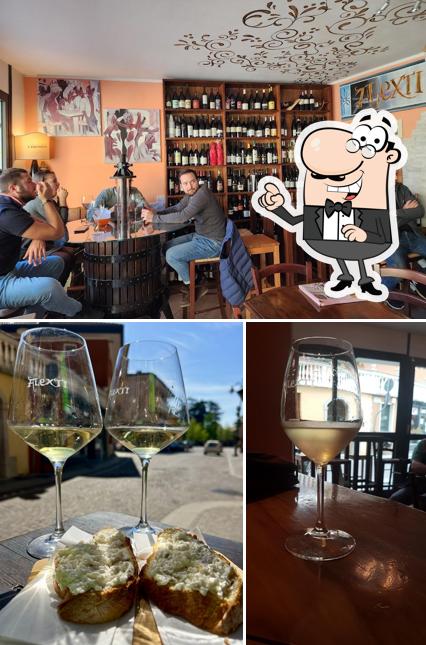 La interni e cibo del ristorante