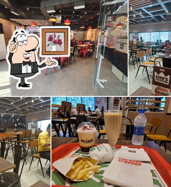 The interior of Burger King