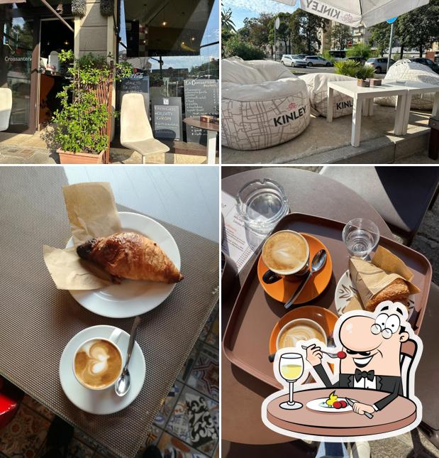 Guarda la immagine che raffigura la cibo e interni di La Croissanterie