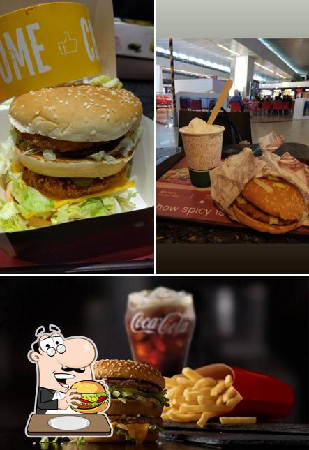 Get a burger at McDonald's