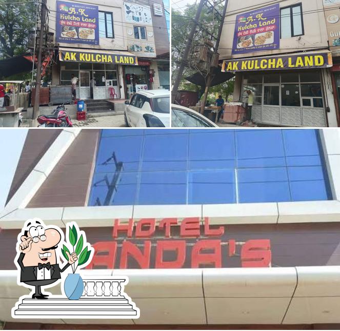 The exterior of Nanda's Hotel & Restaurant