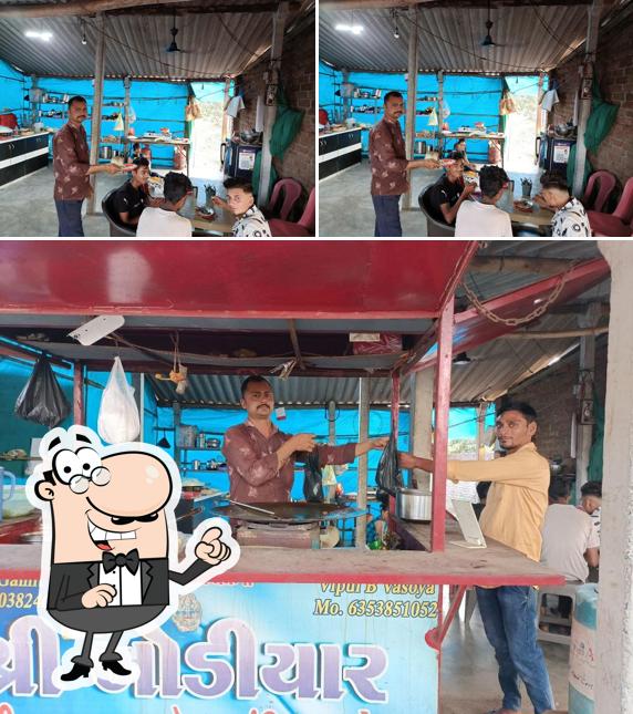 The interior of Khodiyar dhaba