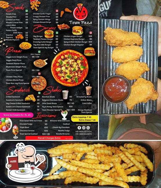 Food at Town Pizza Kota