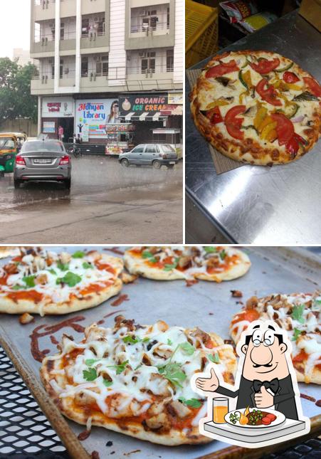 Check out the image displaying food and exterior at the msi cafe