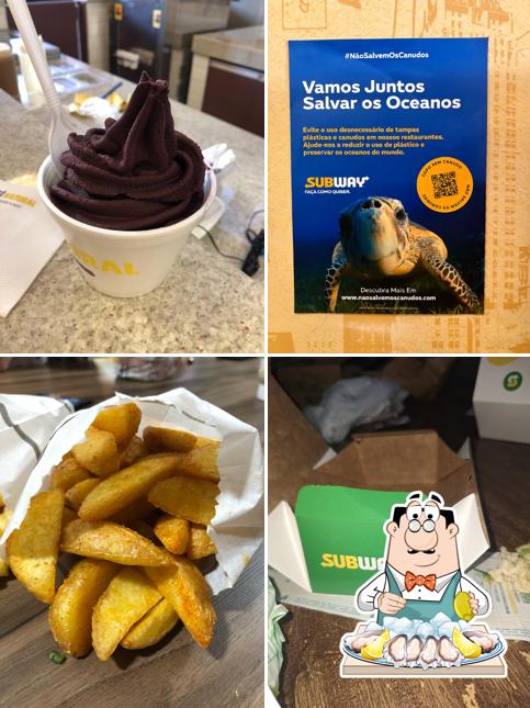 Peça frutos do mar no Subway