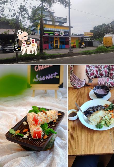 Green Bowl is distinguished by food and exterior