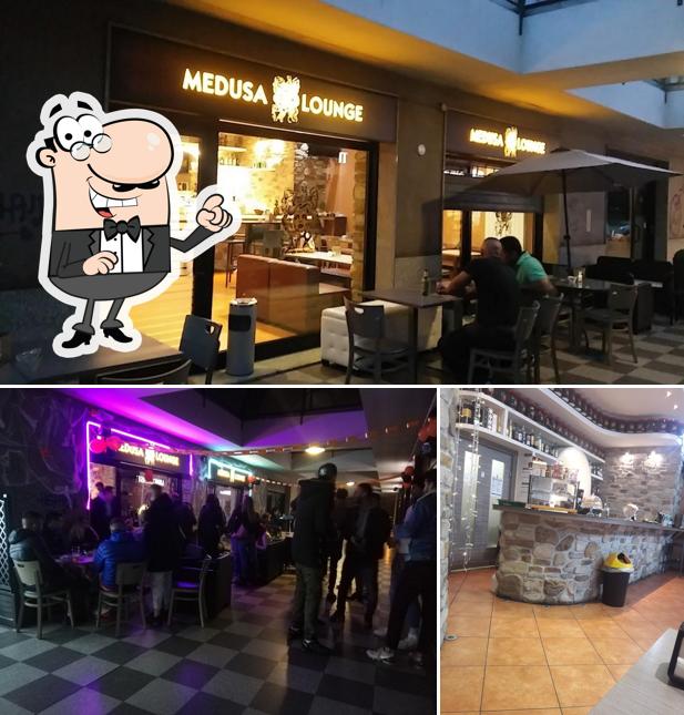 Gli interni di Medusa lounge