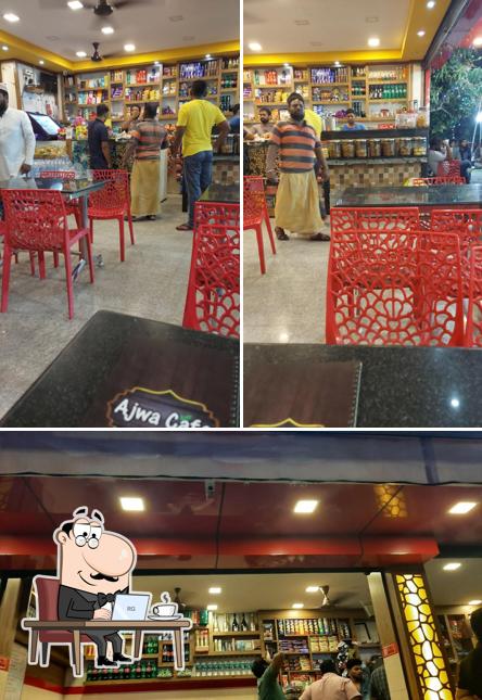 The interior of Ajwa Cafe
