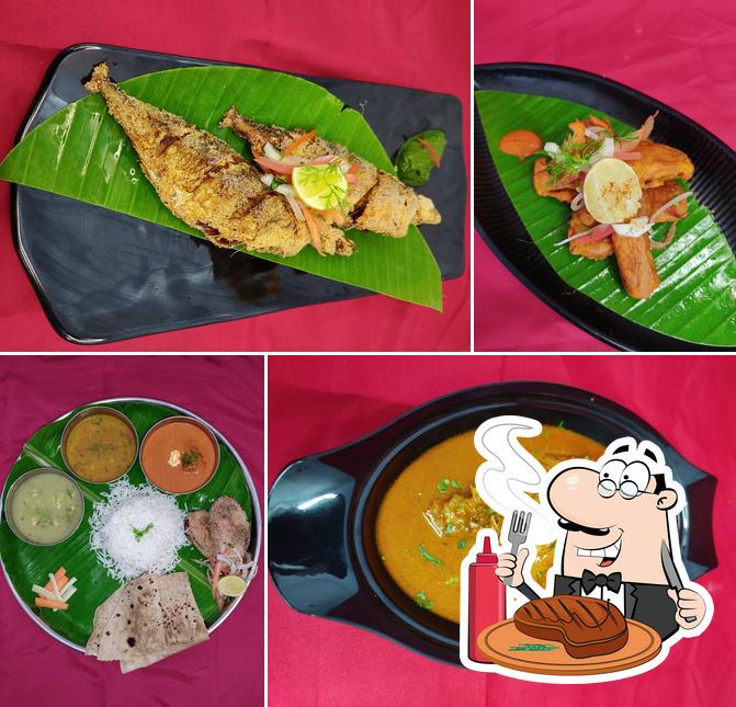 Order meat dishes at Fish Adda