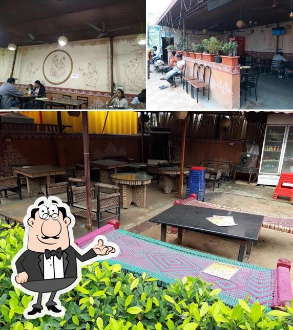 Take a seat at one of the tables at Shriji Rasoi the dhaba