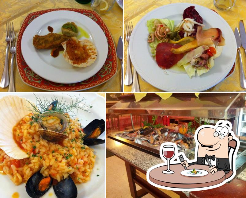 Cibo al Ristorante L'Oasi Specialità Marinare