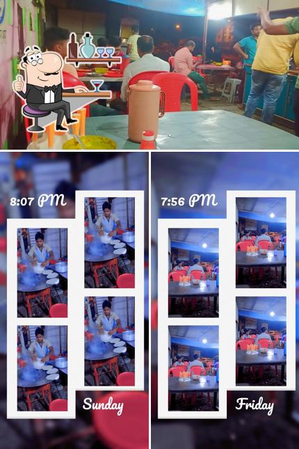 Take a seat at one of the tables at Al Noor Seekh Paratha