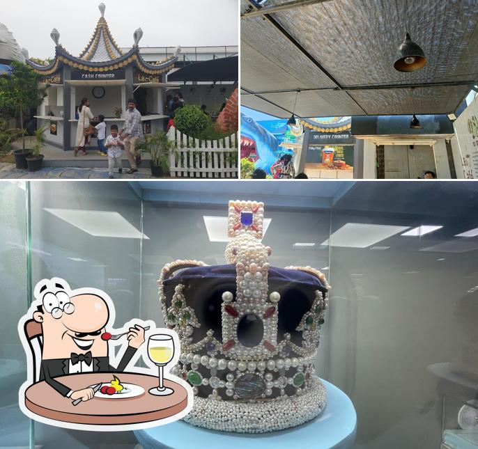 The picture of food and exterior at LA CAFE