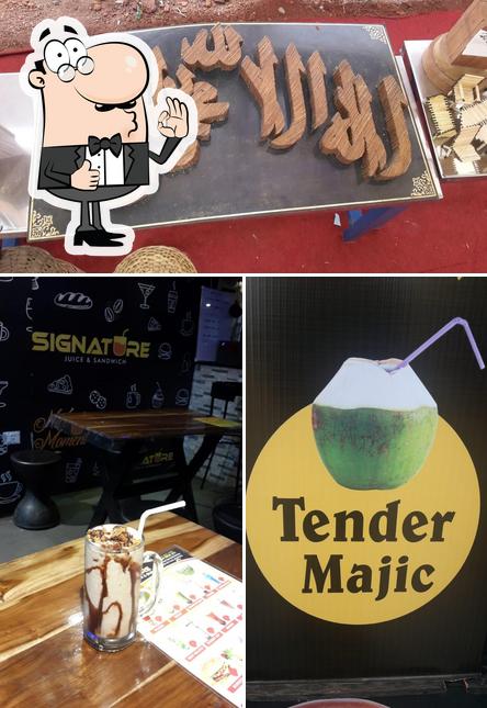 See the pic of SIGNATURE JUICE AND SNACKS