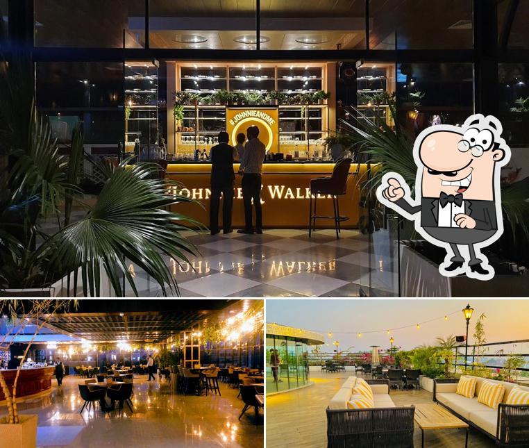 Take a seat at one of the tables at Bungalow Bar & Kitchen