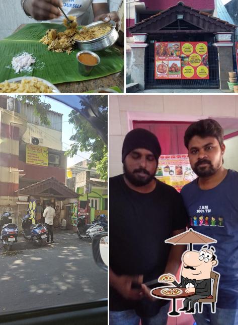 You can get some fresh air at the outside area of Amala Chettinad Mess