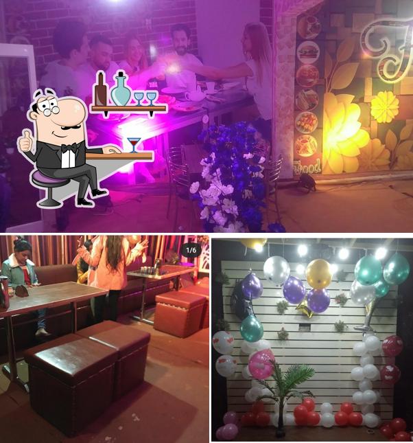 The interior of Drashya Cafeteria & Foodies Restaurant