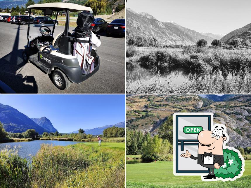 Puoi goderti l'aria fresca da seduto all'esterno di Links Leuk Golfresort