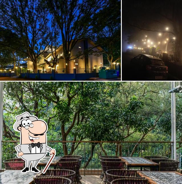 The exterior of Machan - Rooftop Restaurant & Cafe in Pachmarhi