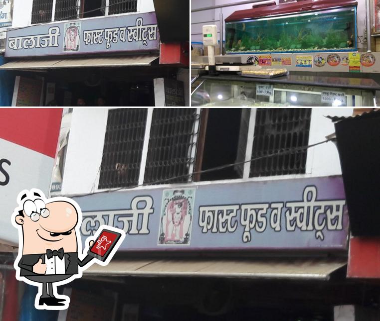 Among different things one can find exterior and seafood at Balaji Sweets And Fast Food