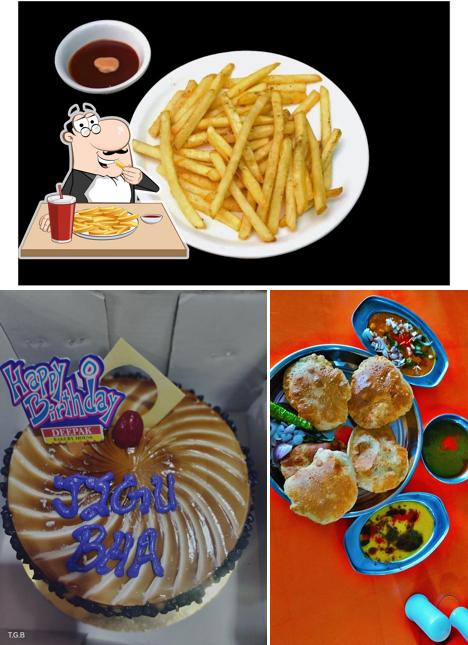 French fries at Bhagyoday fast food