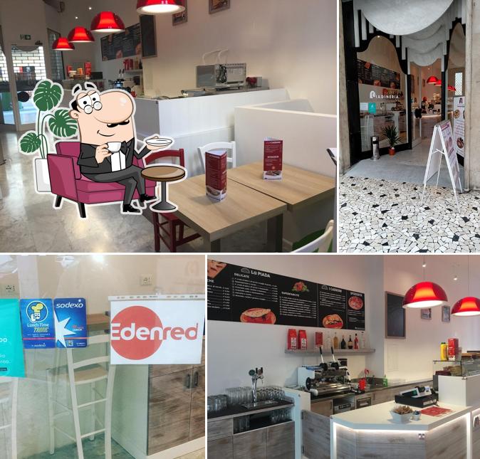 Gli interni di Primo Passo Pizza & Piada