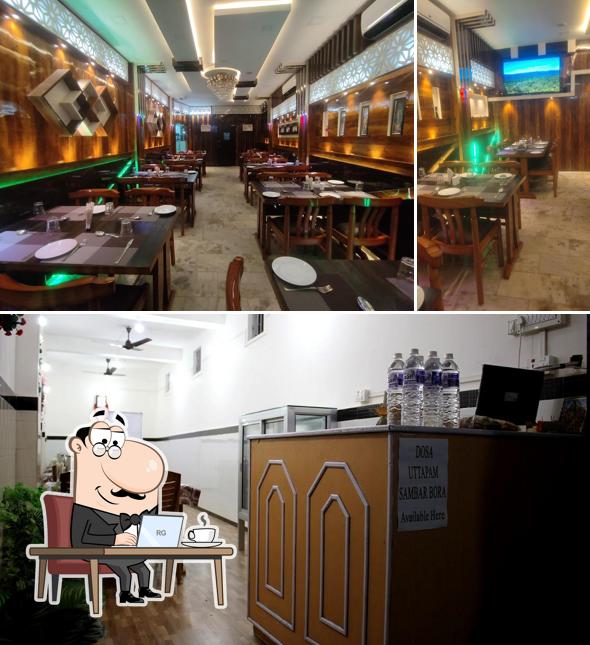Take a seat at one of the tables at Star Restaurant