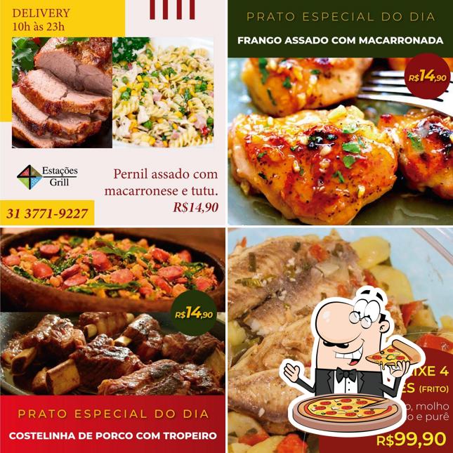 Peça diversos variedades de pizza