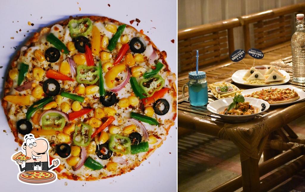 Get pizza at Shoutout