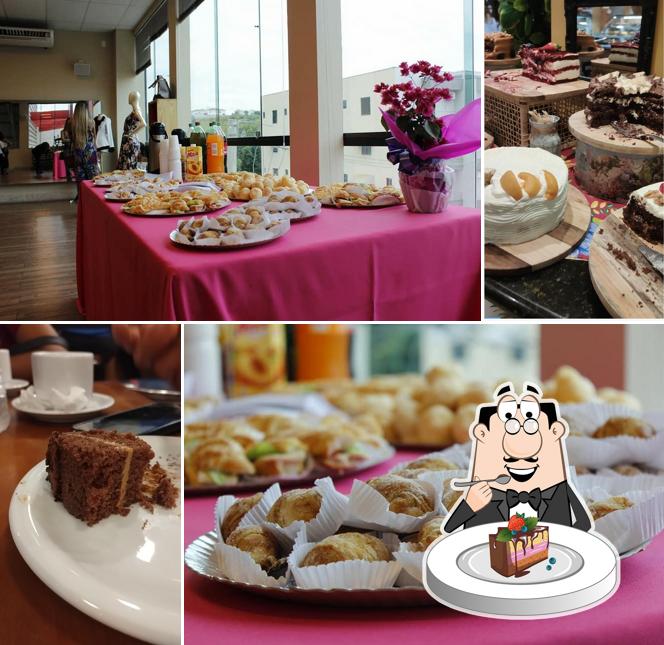 Bolo de chocolate em Padaria Lopes