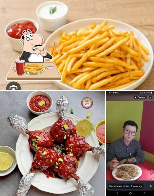French fries at Pobitora Restaurant