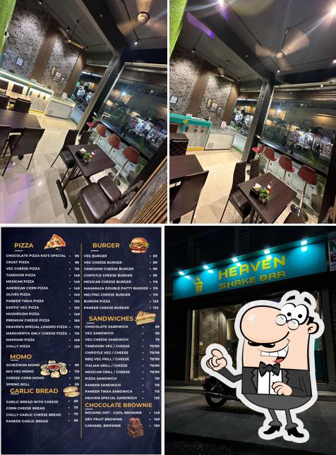 Check out the image displaying interior and exterior at Heaven shake bar