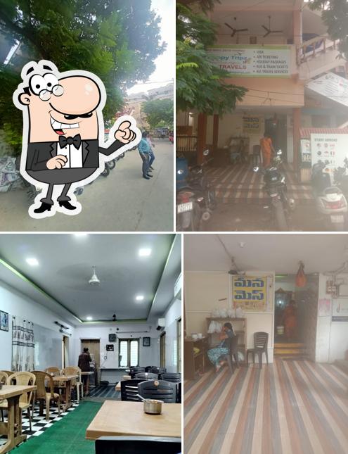 The restaurant's exterior and interior