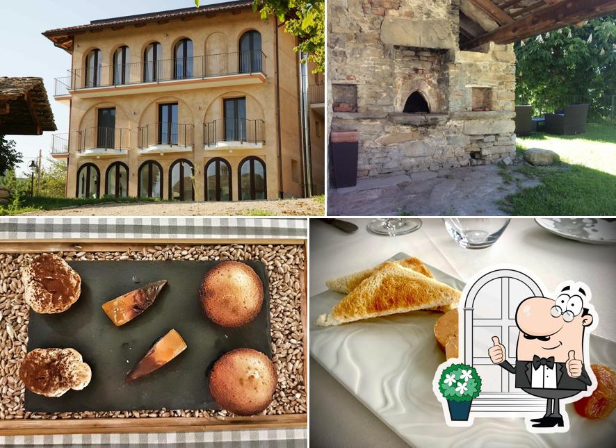 Questa è la foto che presenta la esterno e cibo di Le Piemontesine