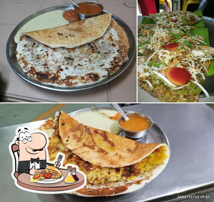 Try out pizza at Om Shakti Dosa Centre