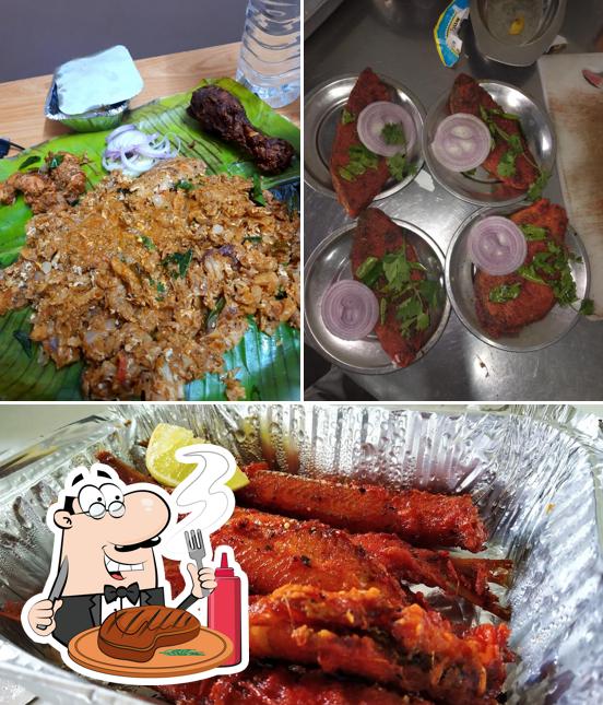 SRI SELVI CHETTINADU MESS serves meat dishes