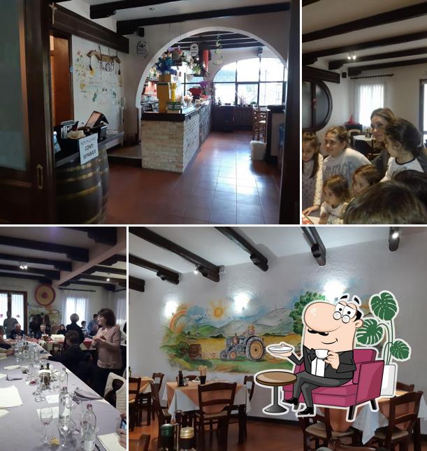 Gli interni di Taverna Aganoor da Luigino