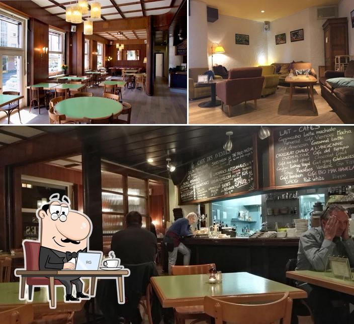 Dai un'occhiata agli interni di Café des Avenues
