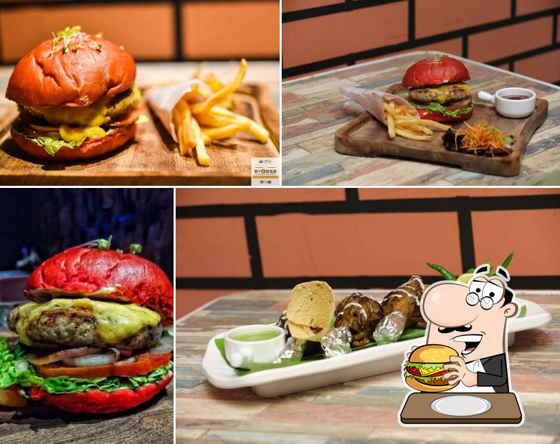 Order a burger at Cafe #377