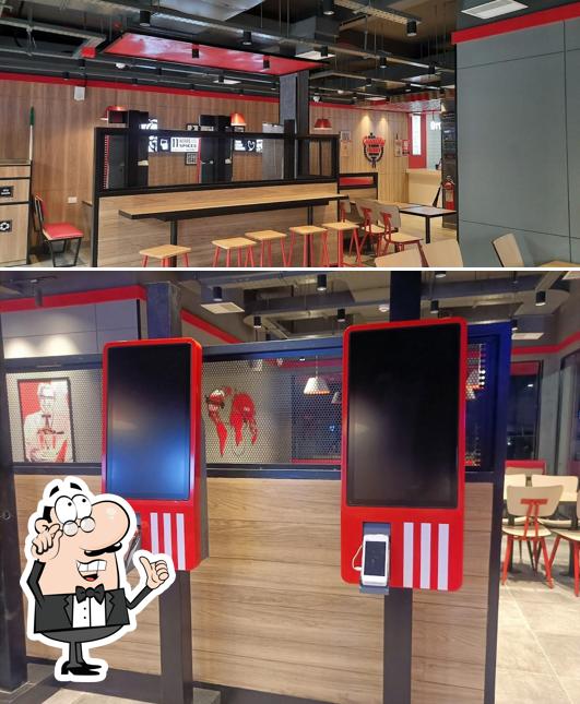 The interior of KFC