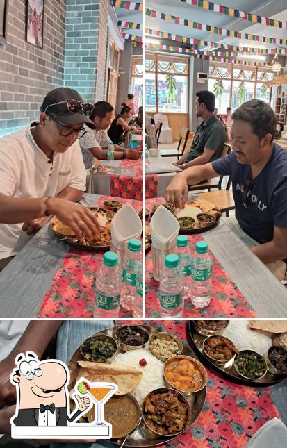 This is the picture displaying drink and food at Muglan Bhansa & Cafe