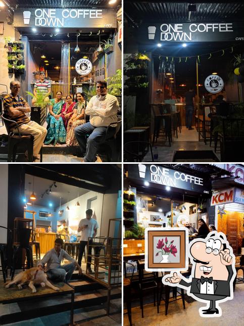 Check out how One Coffee Down - coffee shop looks inside