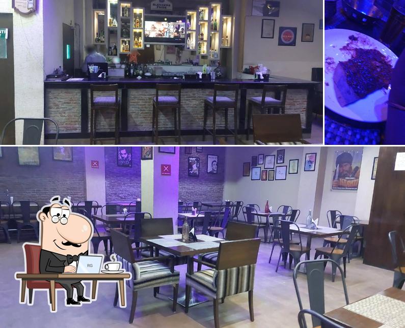 Take a seat at one of the tables at Patiala peg bar and restaurant