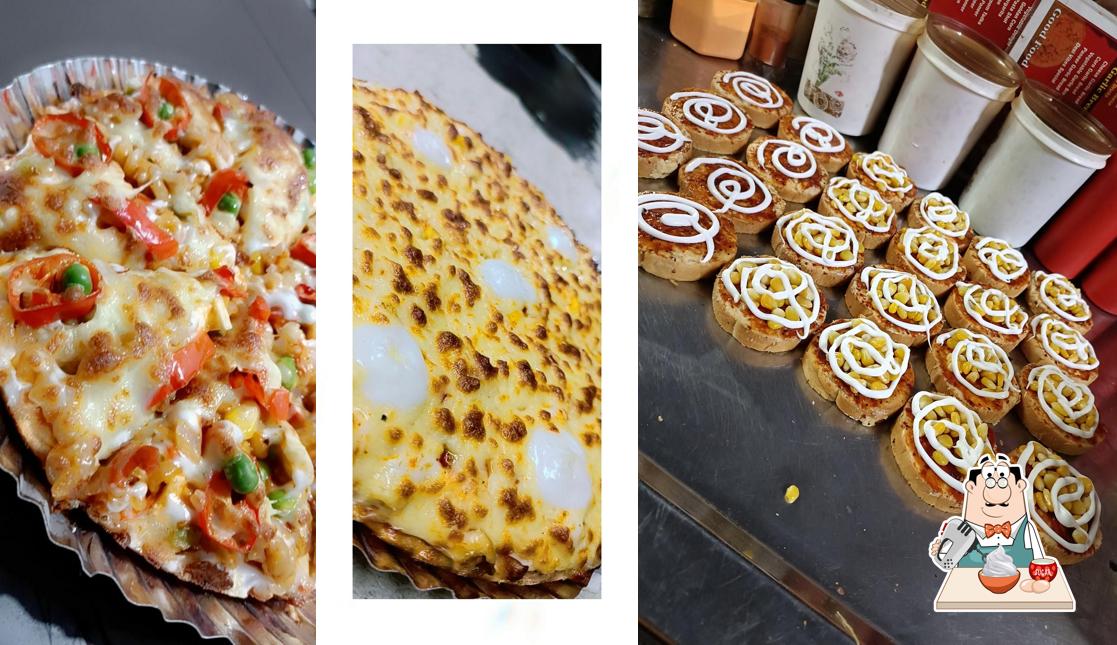 Desi vibes pizza serves a selection of sweet dishes