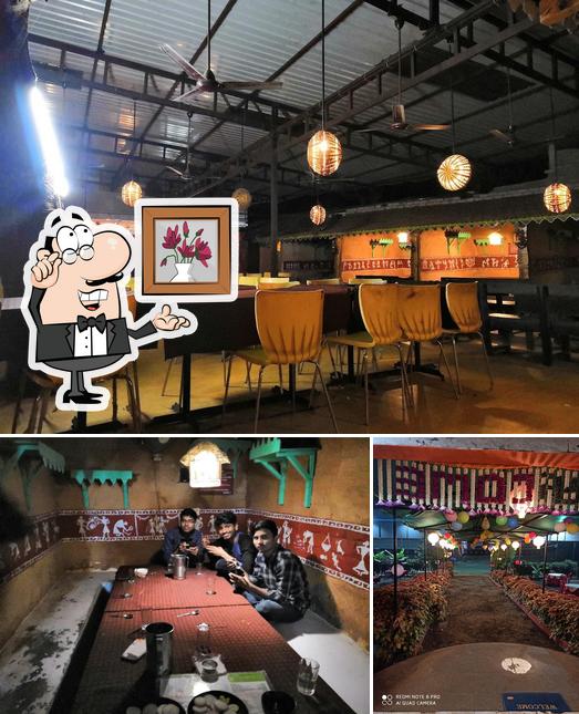 The interior of Hotel Shetkari Mala