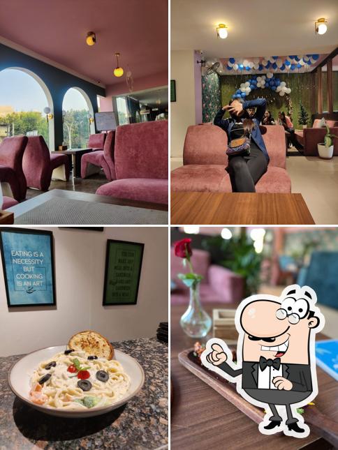 The interior of La Flamingo Cafe