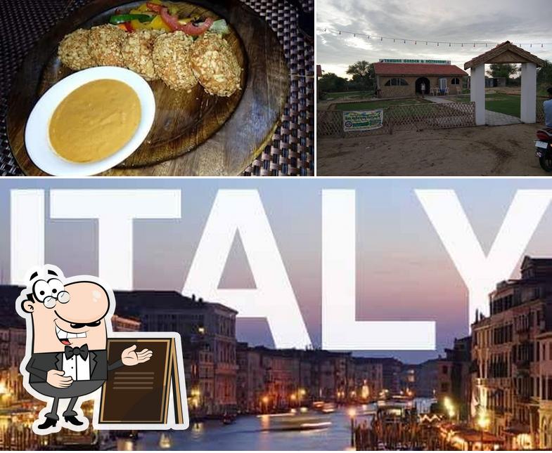 The photo of Tanwar Garden & Restaurant’s exterior and food