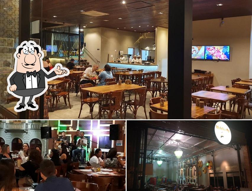 O interior do Waldinelly Pizzaria